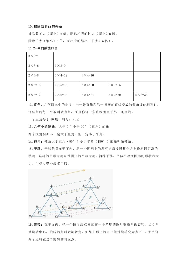 图片[2]-二年级数学下册小学知识点归纳-米大兔试卷网