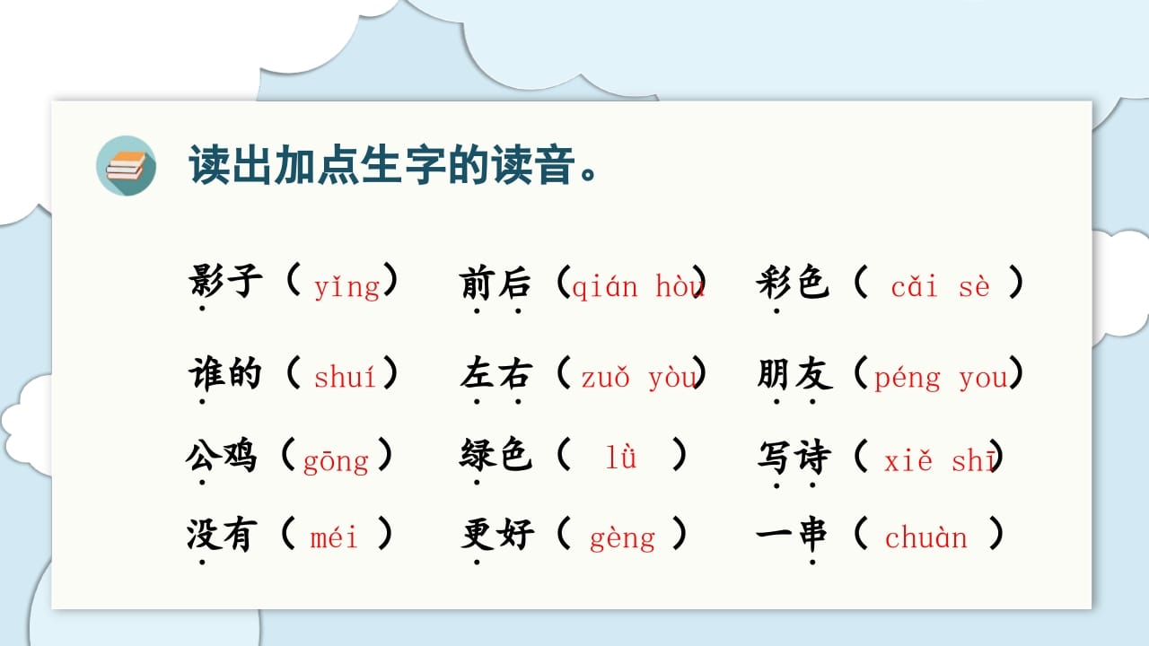 图片[3]-一年级语文上册（复习课件）第六单元（部编版）-米大兔试卷网