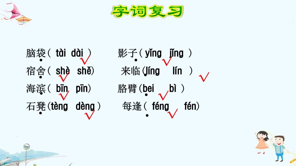 图片[3]-三年级语文上册第6单元复习（部编版）-米大兔试卷网