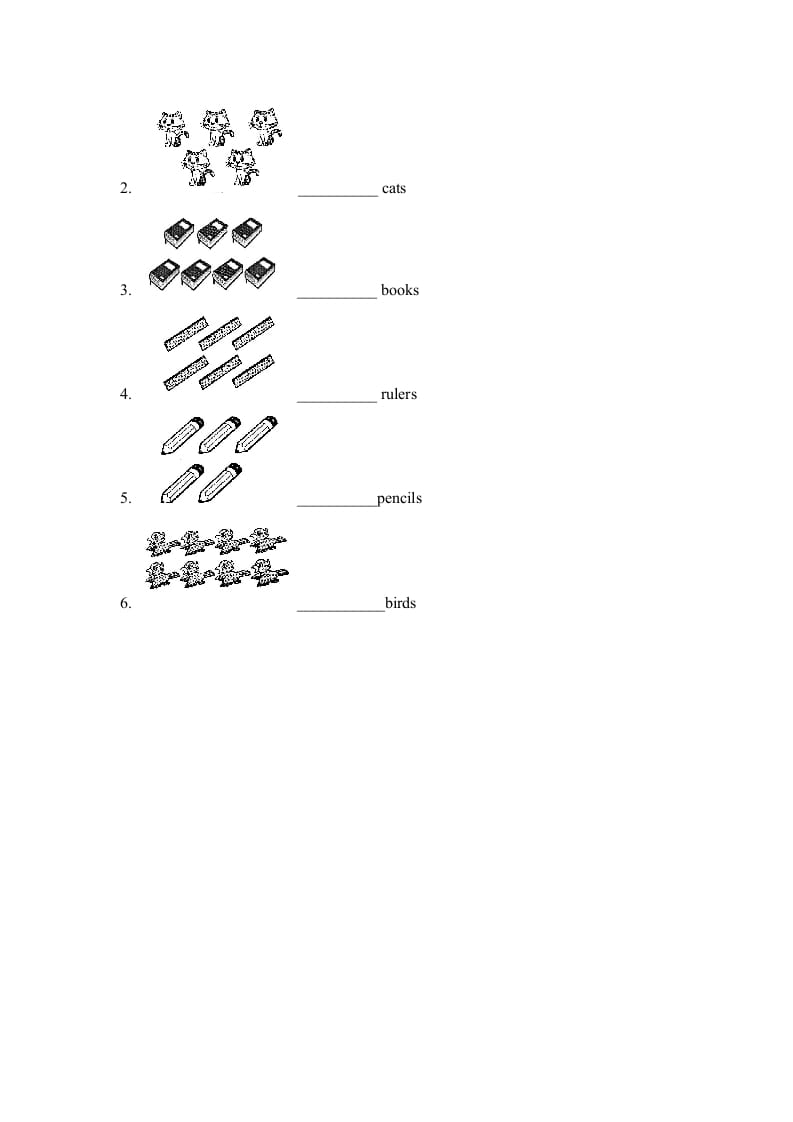 图片[2]-一年级英语上册Unit4_Lesson1课时训练（人教一起点）-米大兔试卷网