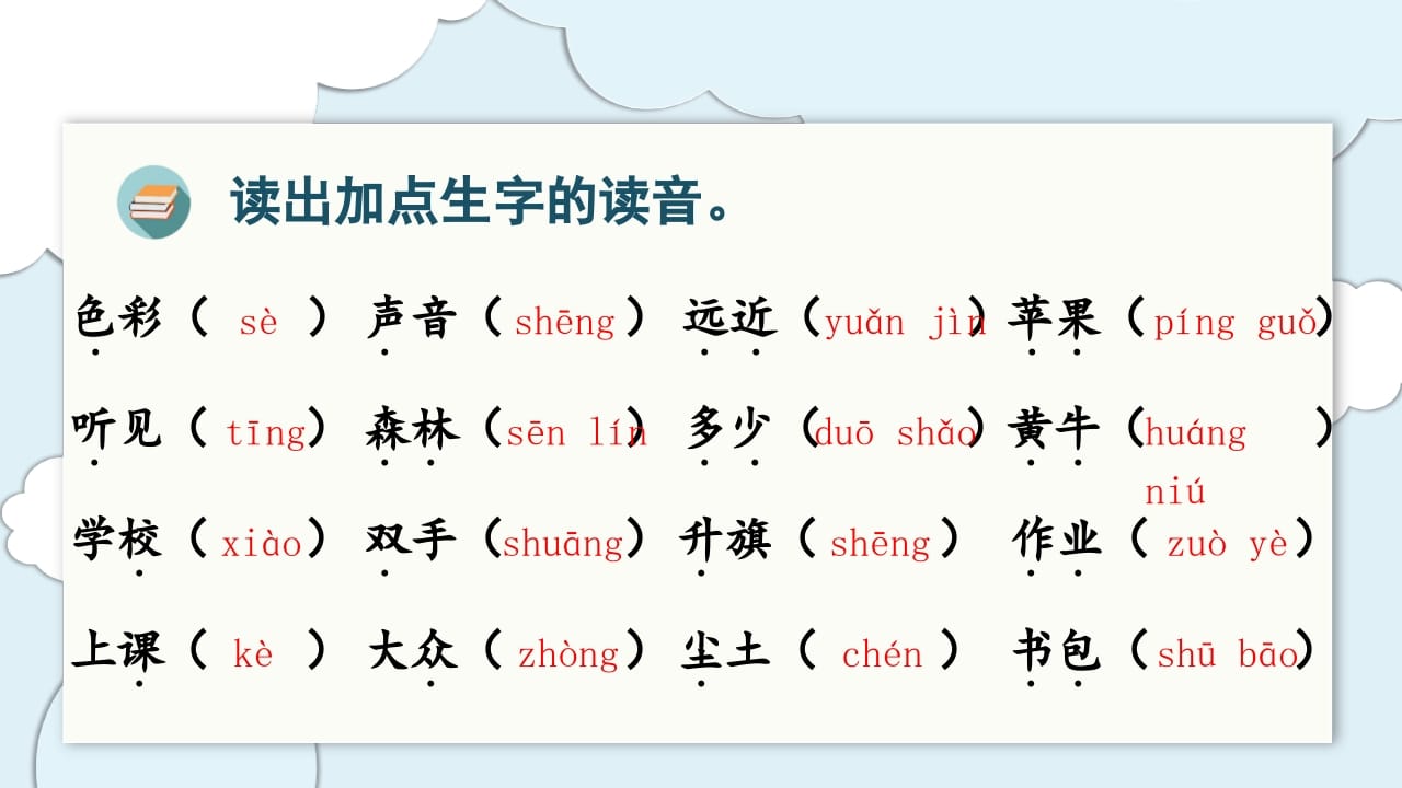 图片[3]-一年级语文上册（复习课件）第五单元（部编版）-米大兔试卷网