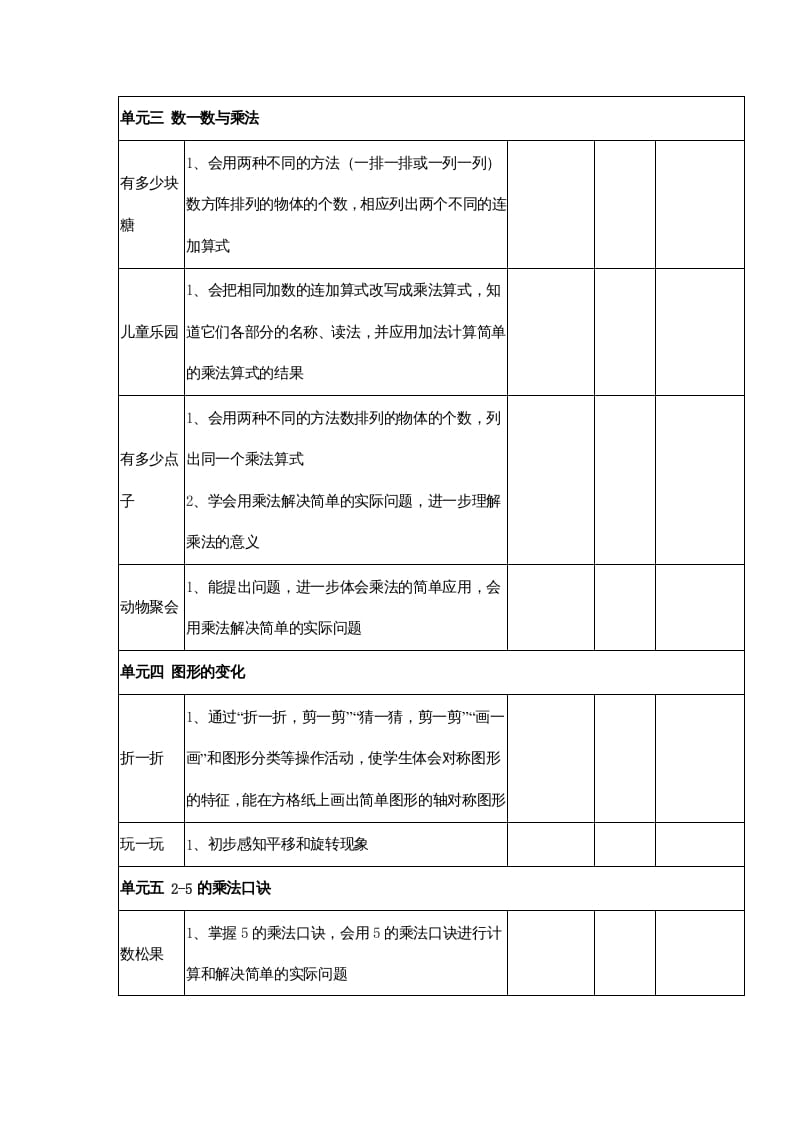 图片[2]-二年级数学上册知识点总结（北师大版）-米大兔试卷网