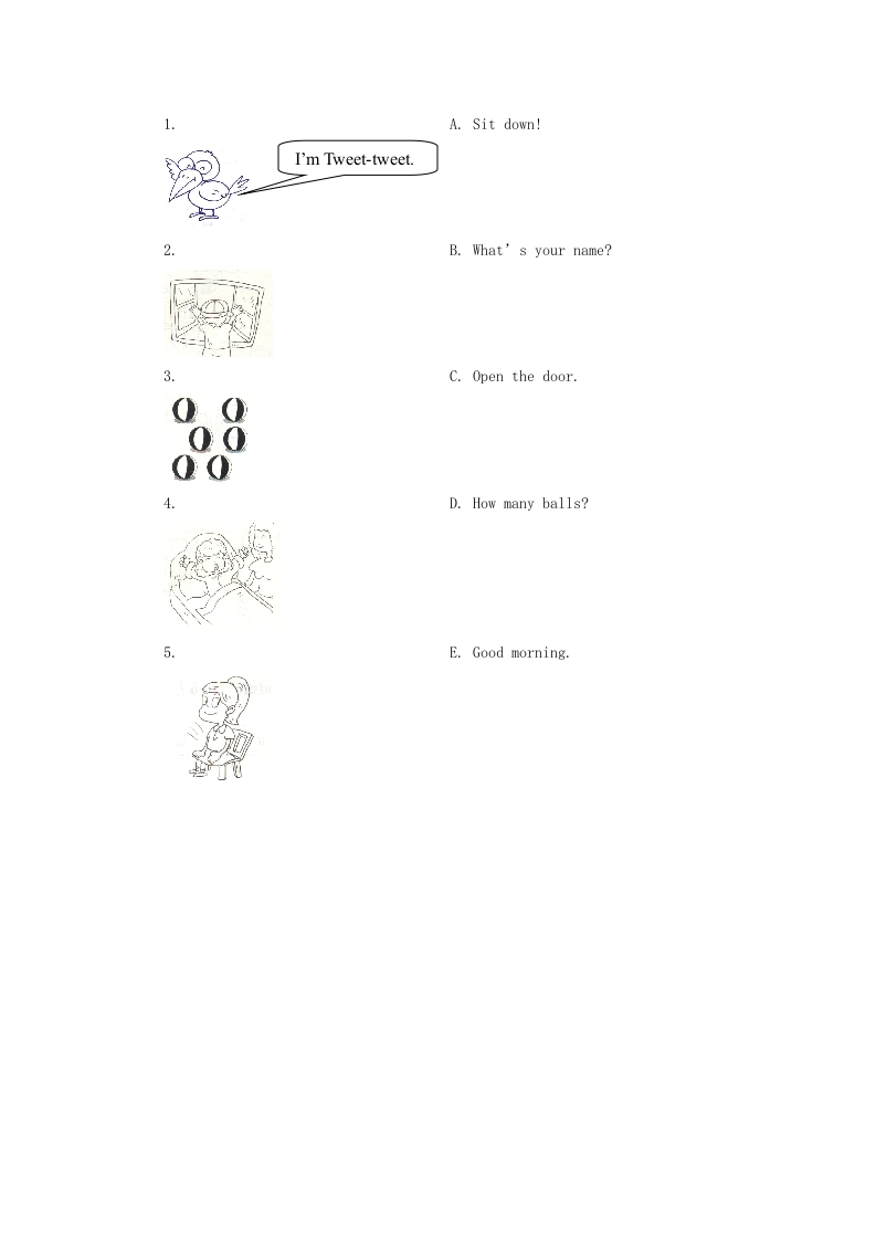图片[2]-一年级英语上册Colours习(1)（人教一起点）-米大兔试卷网