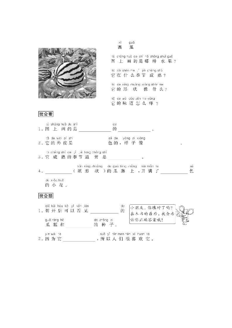 图片[3]-二年级语文上册（跟我学写话）写物（5篇）（部编）-米大兔试卷网