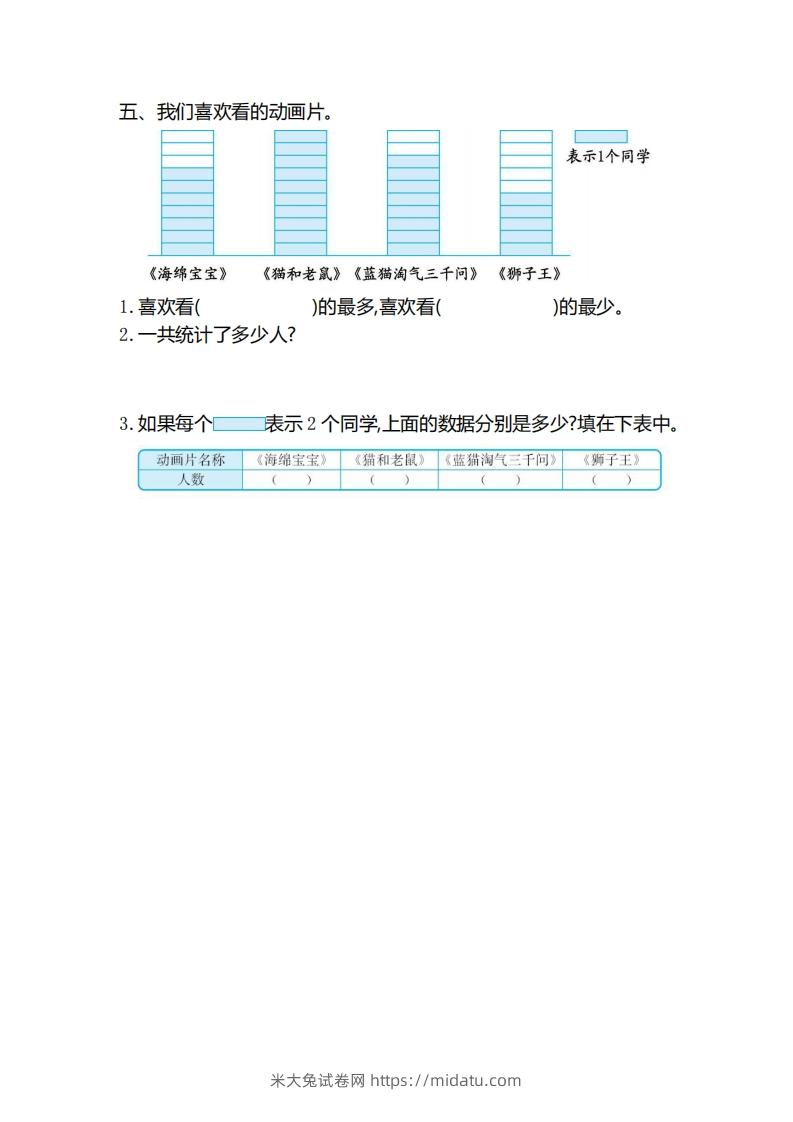 图片[3]-二（下）人教版数学第一单元检测卷.2-米大兔试卷网