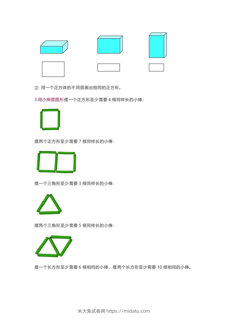 图片[2]-苏教版数学1年级下册数学知识点-米大兔试卷网